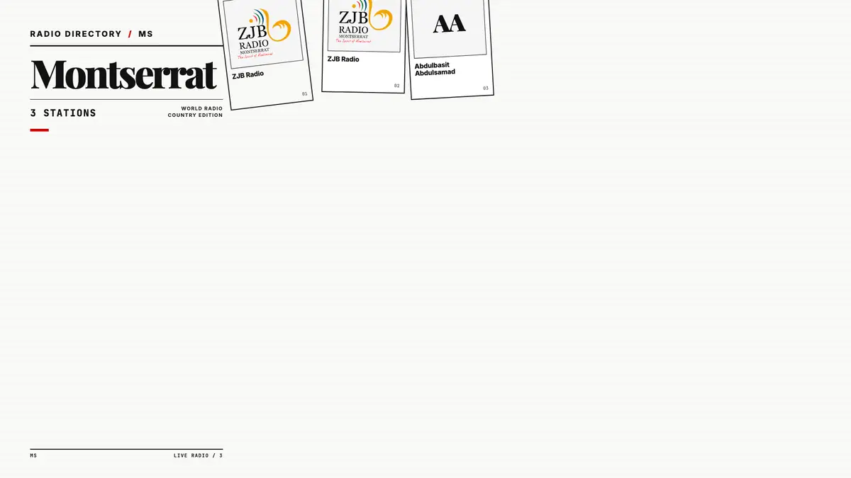 Logos of popular Montserrat radio stations
